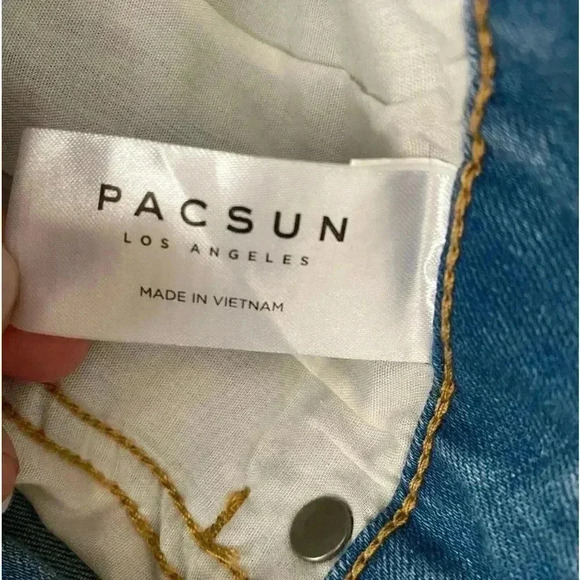 💥PACSUN Light Washed Stacked Skinny Jeans 29 - Picture 10 of 11